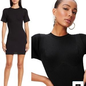 Good American Plaited Rib Minidress